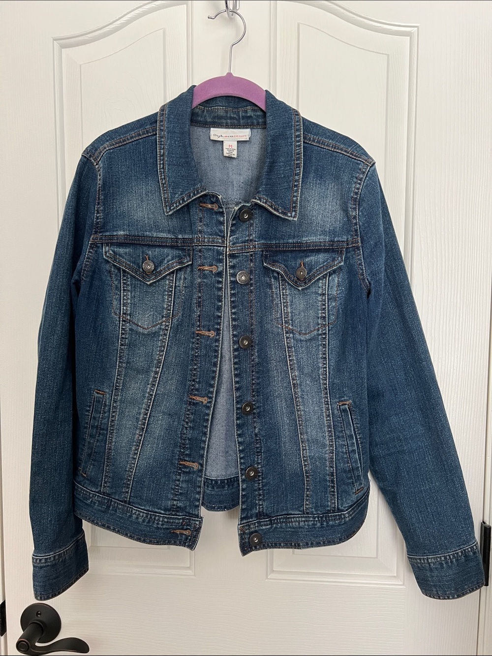 Style & Co. Women's Blue Denim Jean Jacket